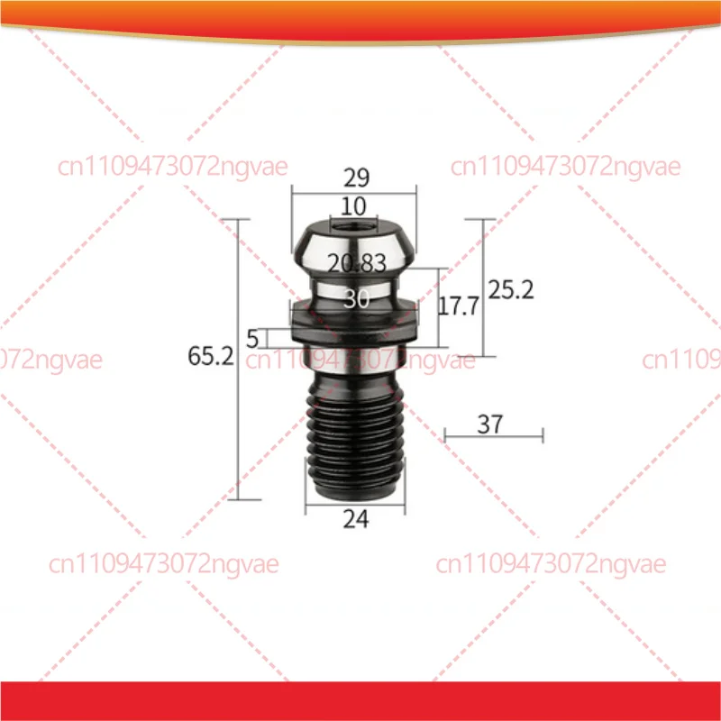 Power Tool Parts For CNC Pull Stud MAZAK-BT40/BT50, High Precision Hardened Through Coolant Hole Retention Knob Accessories