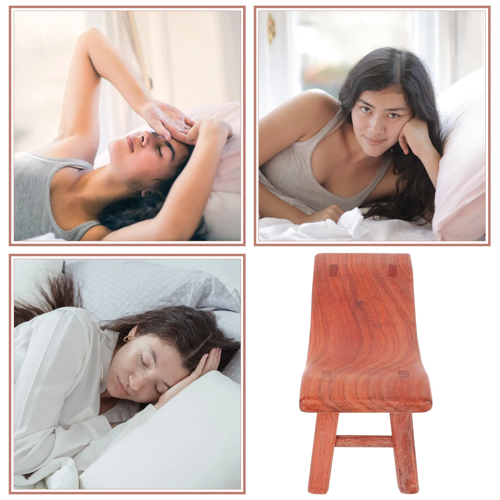 

Chicken Wing Wood Neck Support Pillow Ergonomic Wooden Cervical Pillow for Massage Sleeping Nap Joint and Spinal Disc Pressure