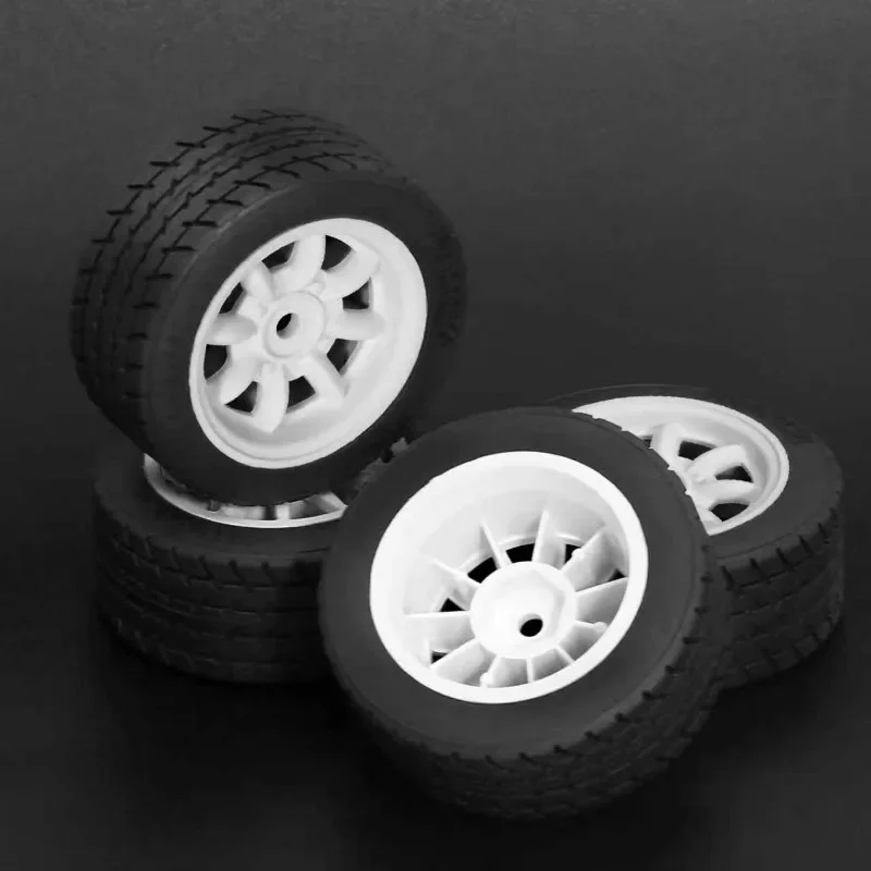 

4PCS 60mm High-Speed On-Road Tires for MJX Hyper Go, Soft Rubber Tire with Wheel for 1/14 RC Touring Car, Low Wear Upgrade Parts