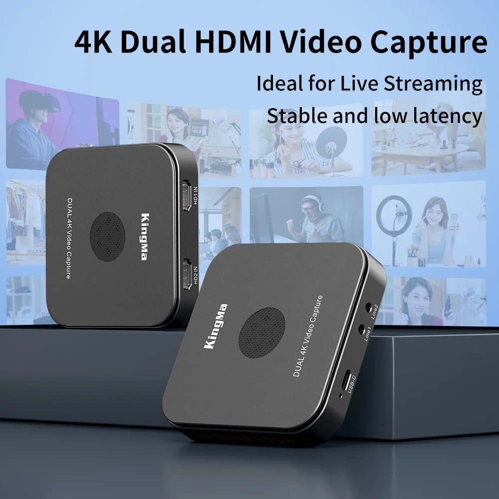 بطاقة التقاط فيديو HDMI ، 4K ، 60Hz ، لون HDR ، غير مضغوطة ، RGB ، ألعاب مباشرة ، بث ، USB ، ثنائية الدقة ، تصميم فريد