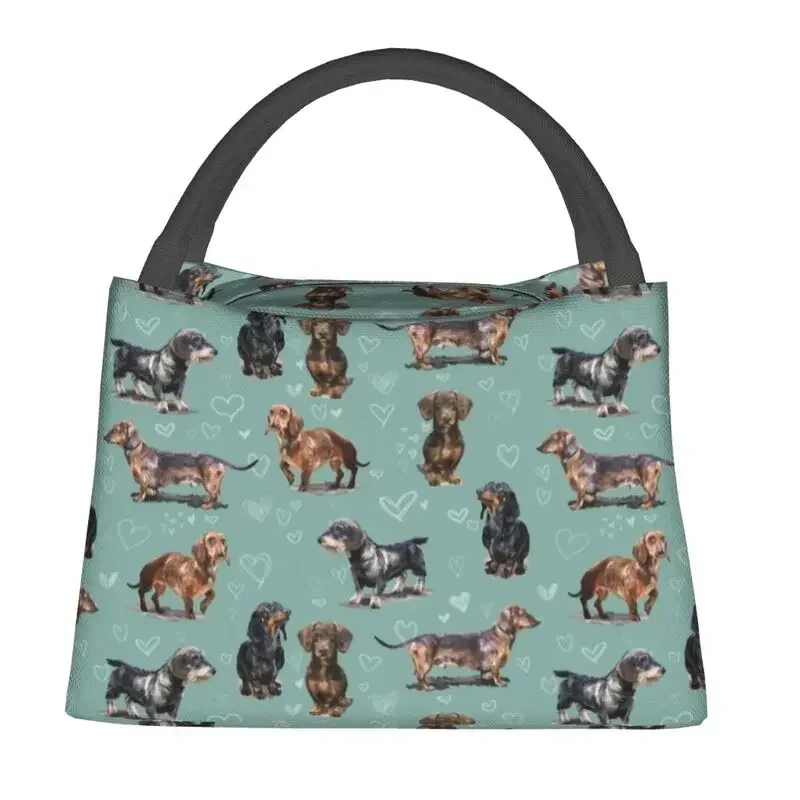 The Dachshund Insulated Lunch Bag for Women Leakproof Badger Sausage Wiener Dogs Cooler Thermal Bento Box Work Picnic