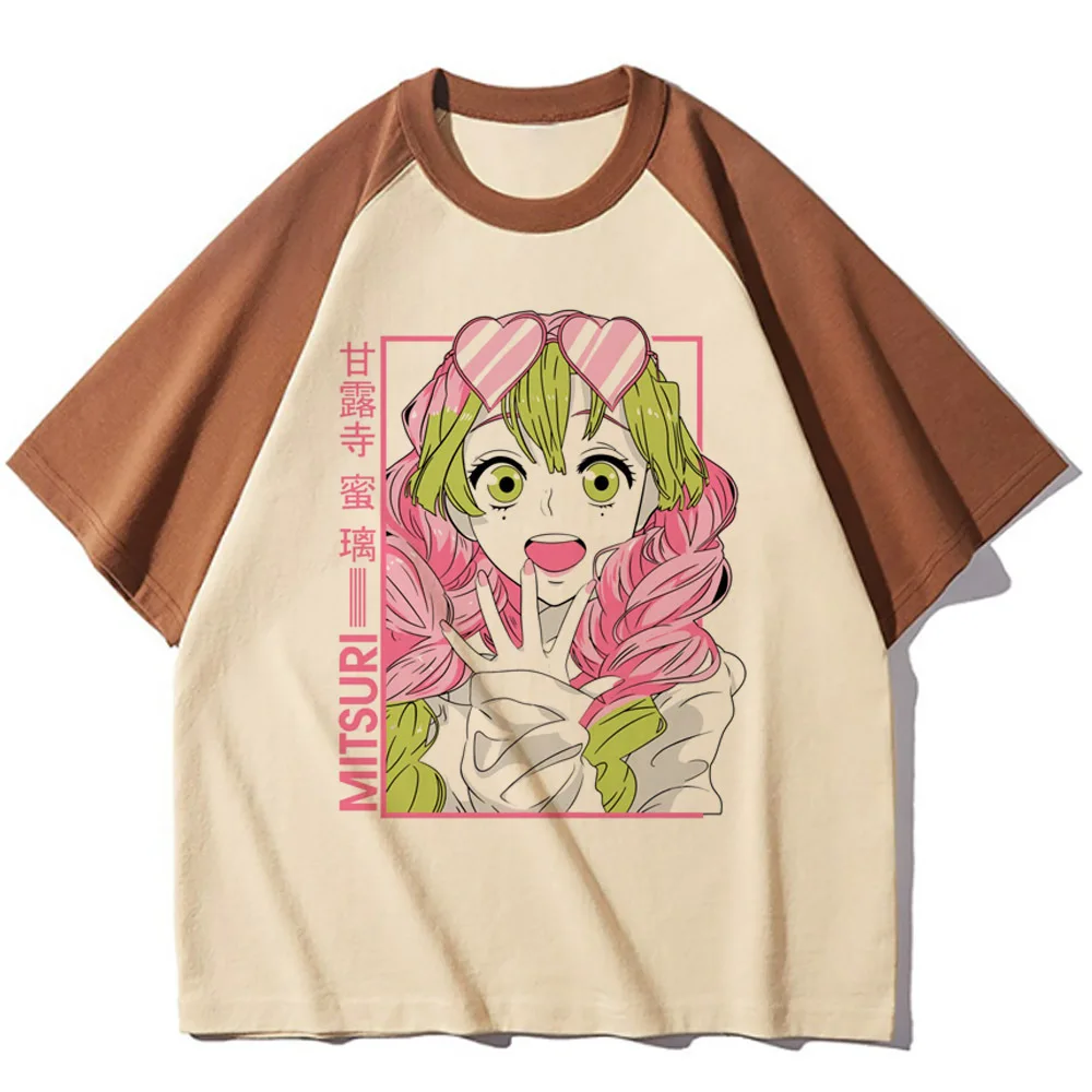 Mitsuri t-shirts women youthful casual wear tshirt girl comic clothing