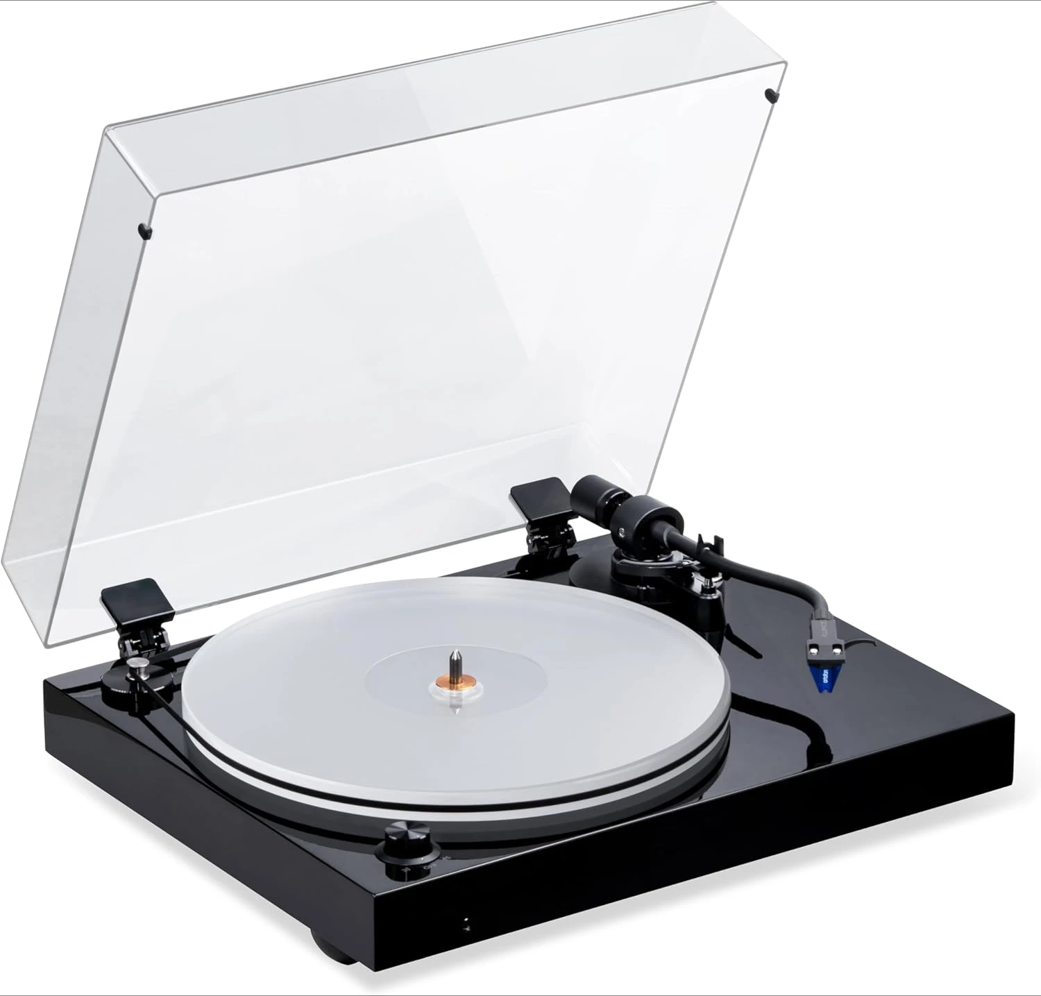 RT85 Turntable with Ortofon Cartridge, Acrylic Platter, Speed Control, and Vibration Isolation - High Fidelity Vinyl Rec