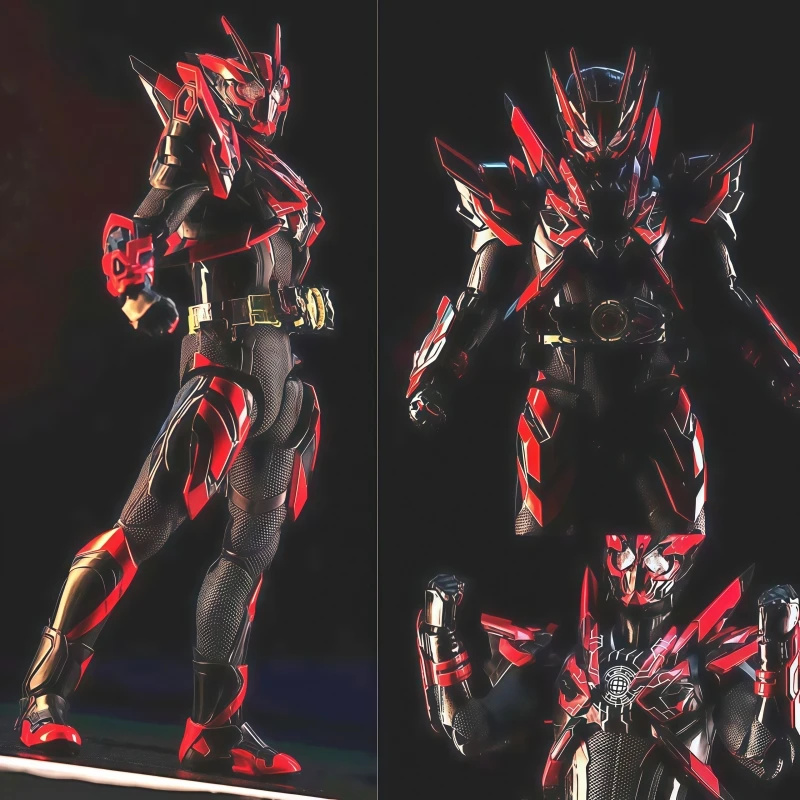 15 cm große Kamen Rider-Figur Tusk Trump Card Ultimate Kuuga Ark 01 Creative Tank bewegliche Modellfigur Desktop-Dekoration Spielzeug Geschenk