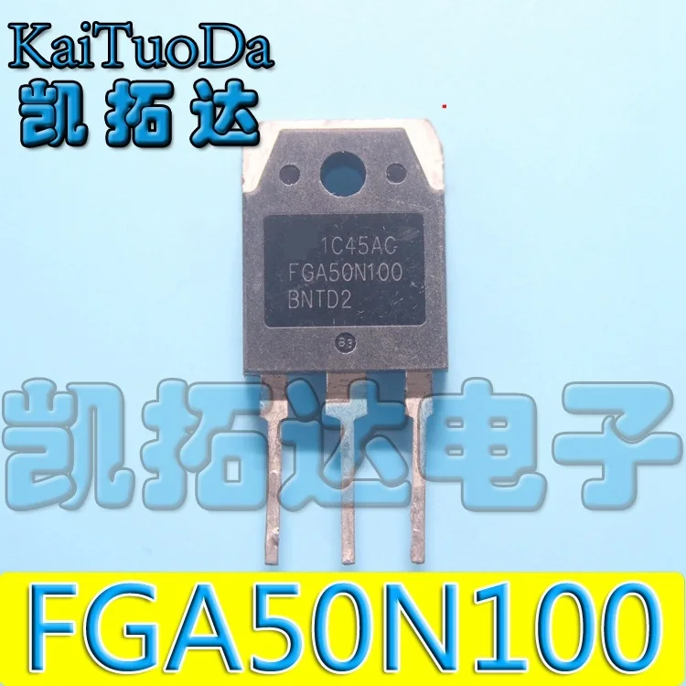 10PCS (NOT NEW-Used-Secondhand) FGA50N100BNTD 1000V 50A Induction Cooker For IGBT Tube