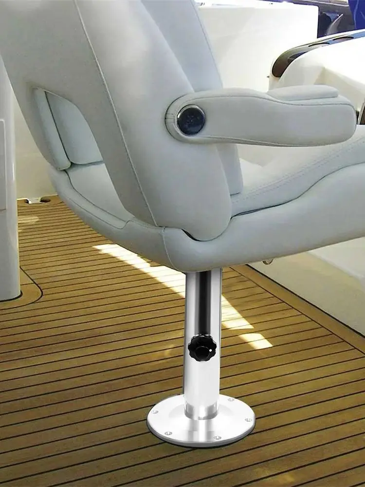Bootssitzständer aus Aluminium, drehbare Bootssitzhalterung mit Gleitschiene, Bootsstuhl-Basismontagehalterungen, Bootszubehör
