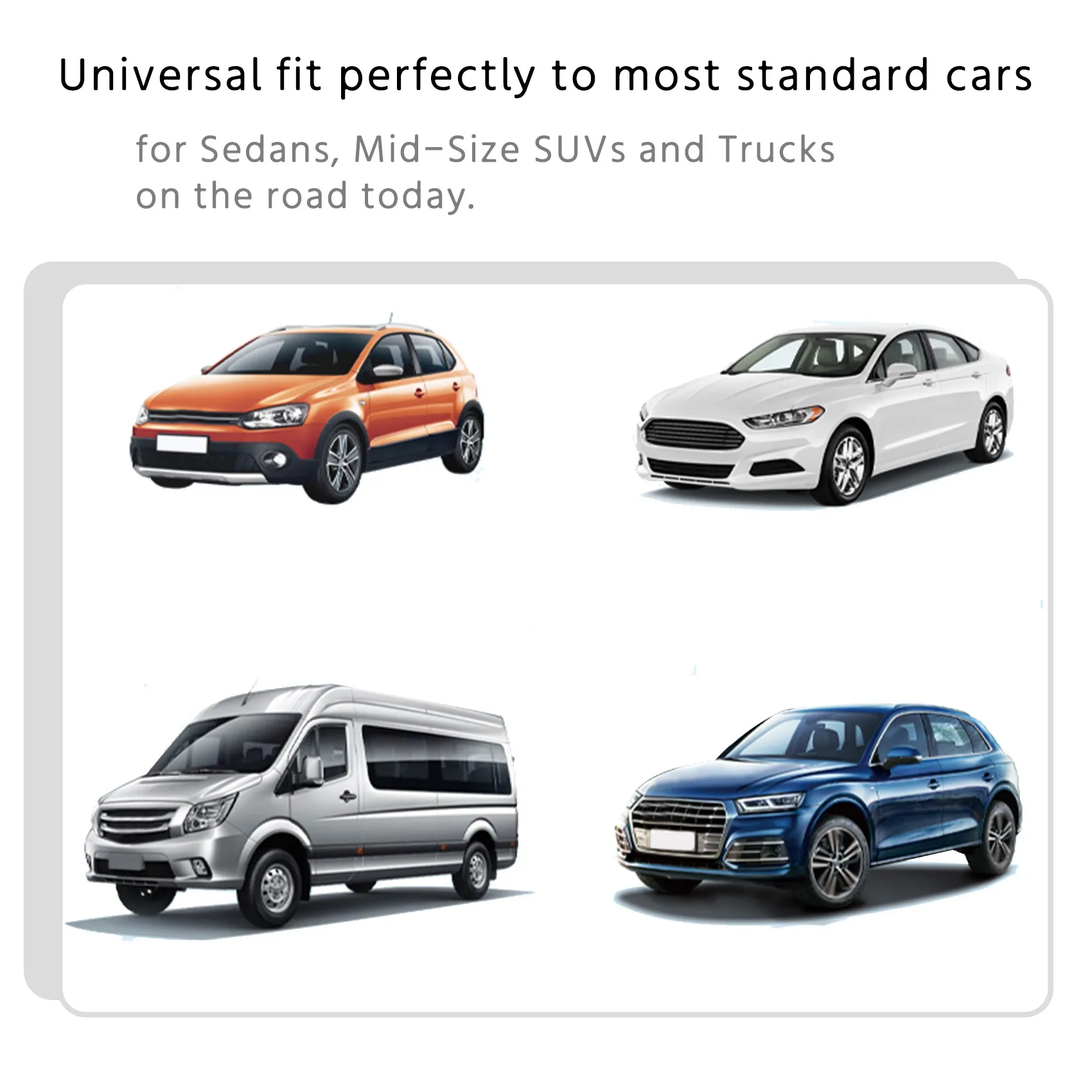 

Car Accessories Windshield Sun Shade 2-Piece Foldable Car Front Window Sunshade