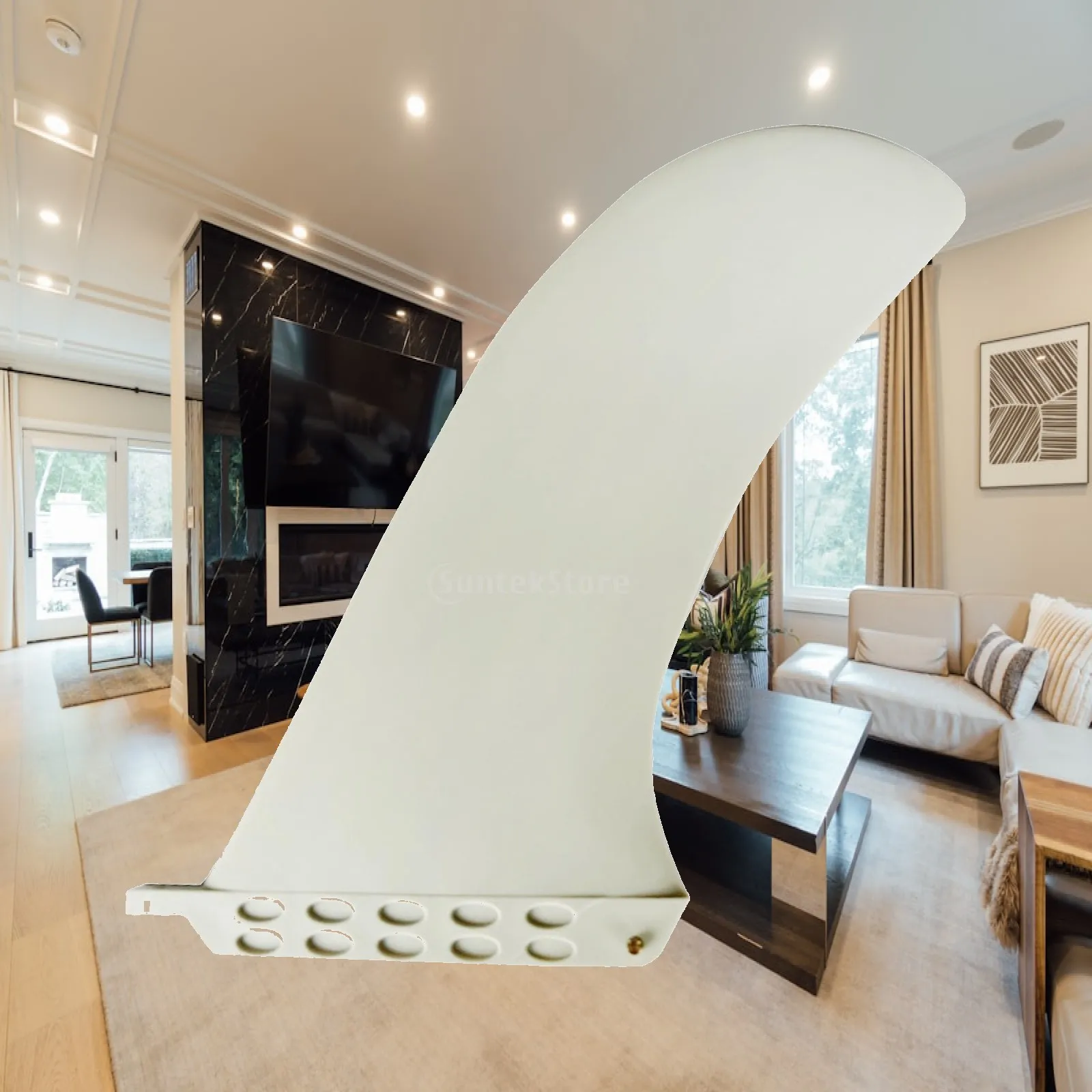Surfboard Fins Center Fins, Single Center Fins, Detachable Single Fin for Stand up Paddle Boards Beach Surfing