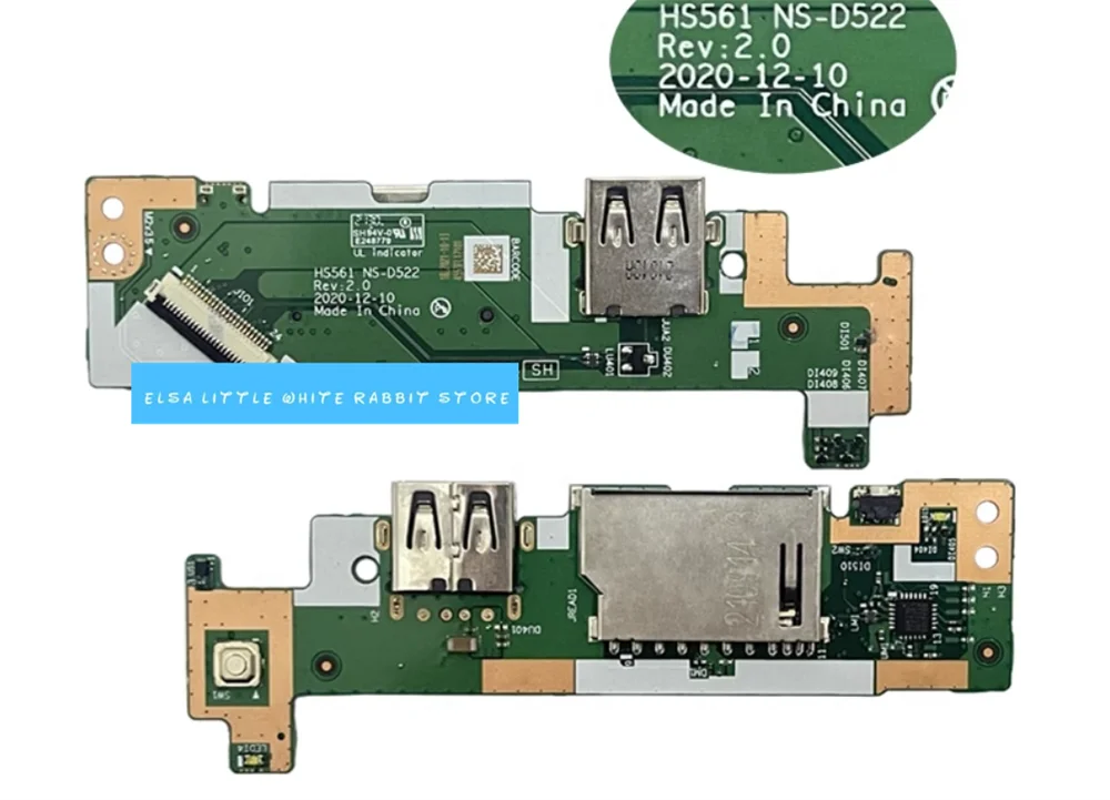 

Оригинальная плата кнопки питания для Lenovo IdeaPad 3-15ITL6 15S USB SD CARD READER NS-D522 5C50S25182