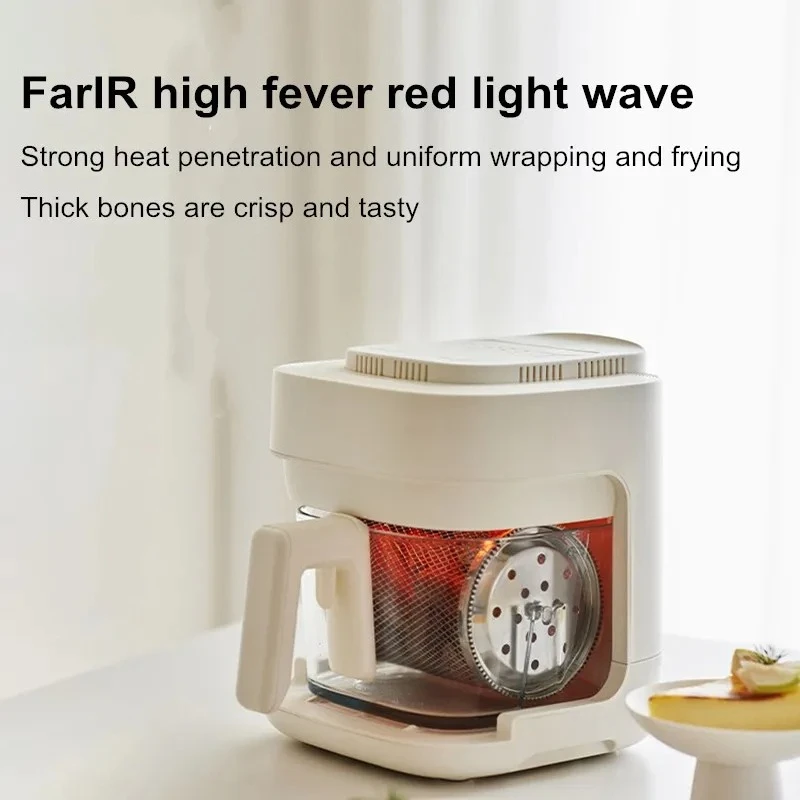 See-through Visual Air Fryer Household Easy Clean Food Cooking Device