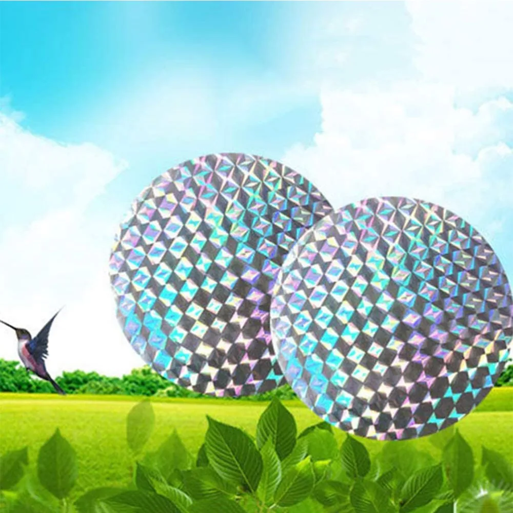 40Pcs Double-Sided Reflective Bird Repellent Tape Lightweight Flexible Bird Deterrent Ribbon Tear Resistant Weather Resistant