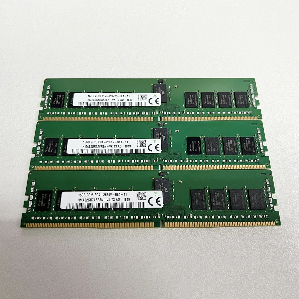 1 pièces pour SK Hynix RAM 16G 16GB 2jas8 2666 DDR4 PC4-2666V HMA82GR7AFR8N-VK