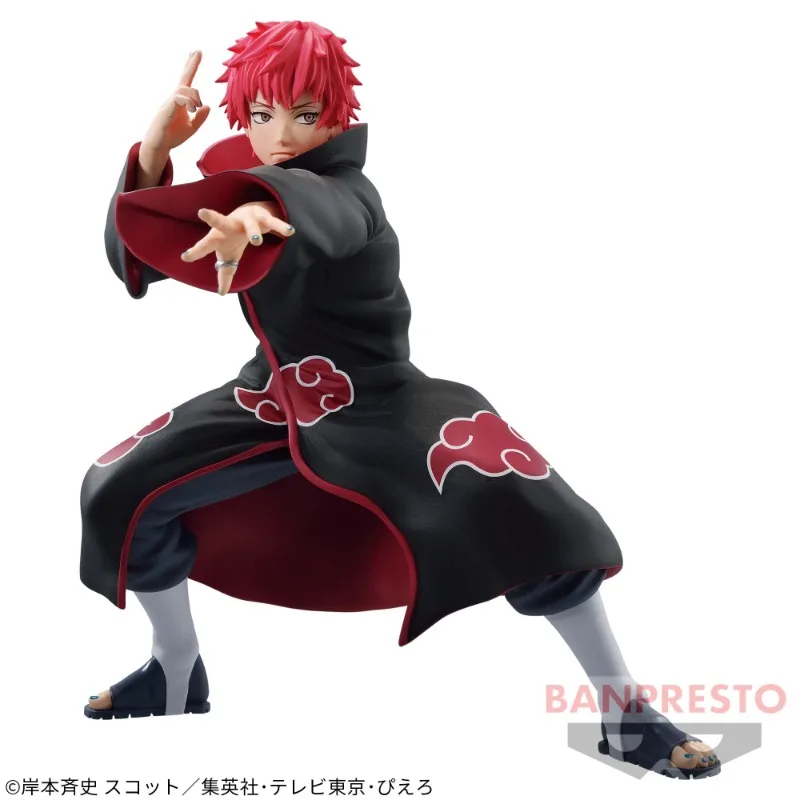 Bandai-Estrelas Vibração VS Naruto Sasori Figura de Ação Animação, Presente Bandai, Coleção de modelos, Hobby Toy, 100% Original, Em Stock