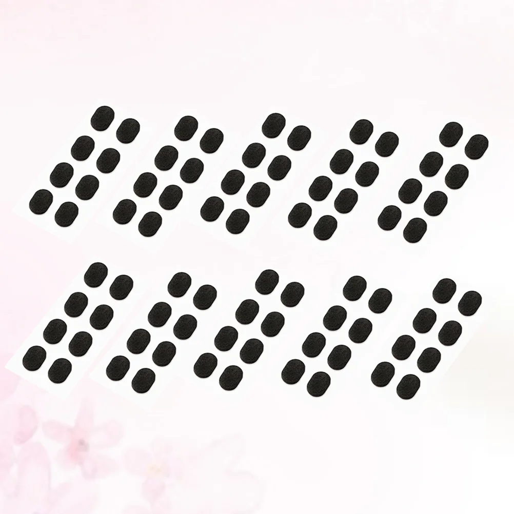 

10pcs Sponge Nose Pads 1.0Mm Black Lift Heighten Eyeglasses Anti-Slip Fit For Plastic Frames Non-Slip Nose Pads Labor Protection