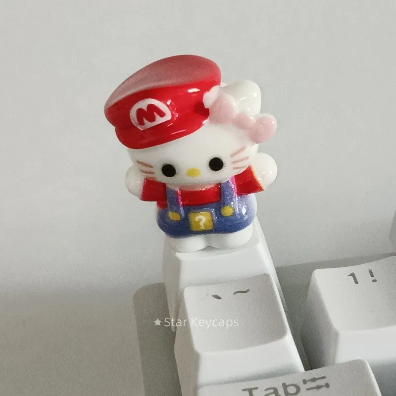 Teclas KT de dibujos animados 3D, teclas de juego de oficina a la moda, accesorios DIY, Teclado mecánico de eje transversal, regalo para niño y niña