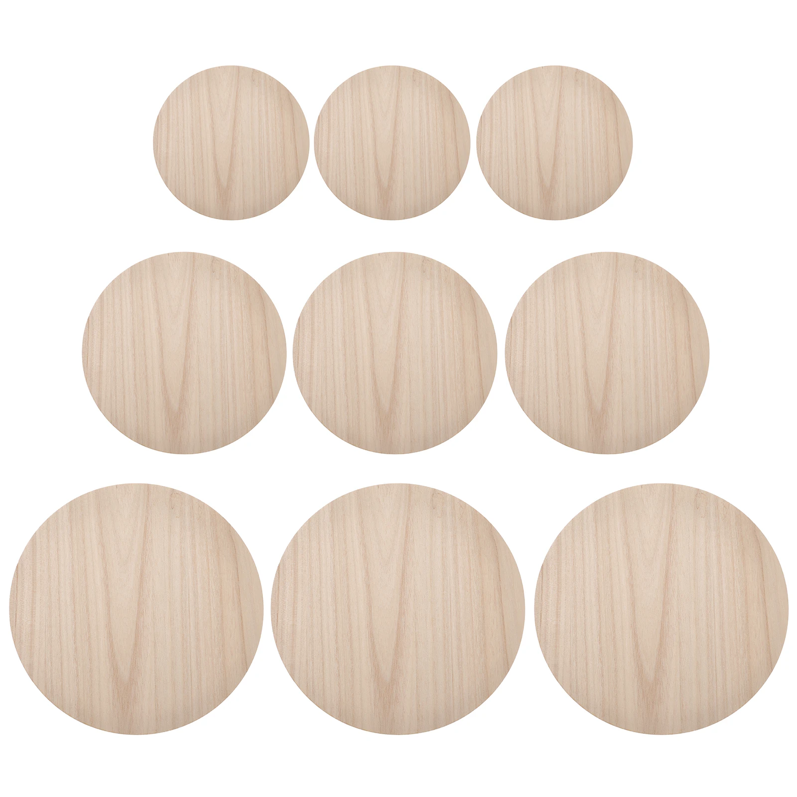

9pcs Painted Wood Slice naments Round Unfinished Wooden Cutout Blank DIY Decor Supplies Christmas Halloween Wedding