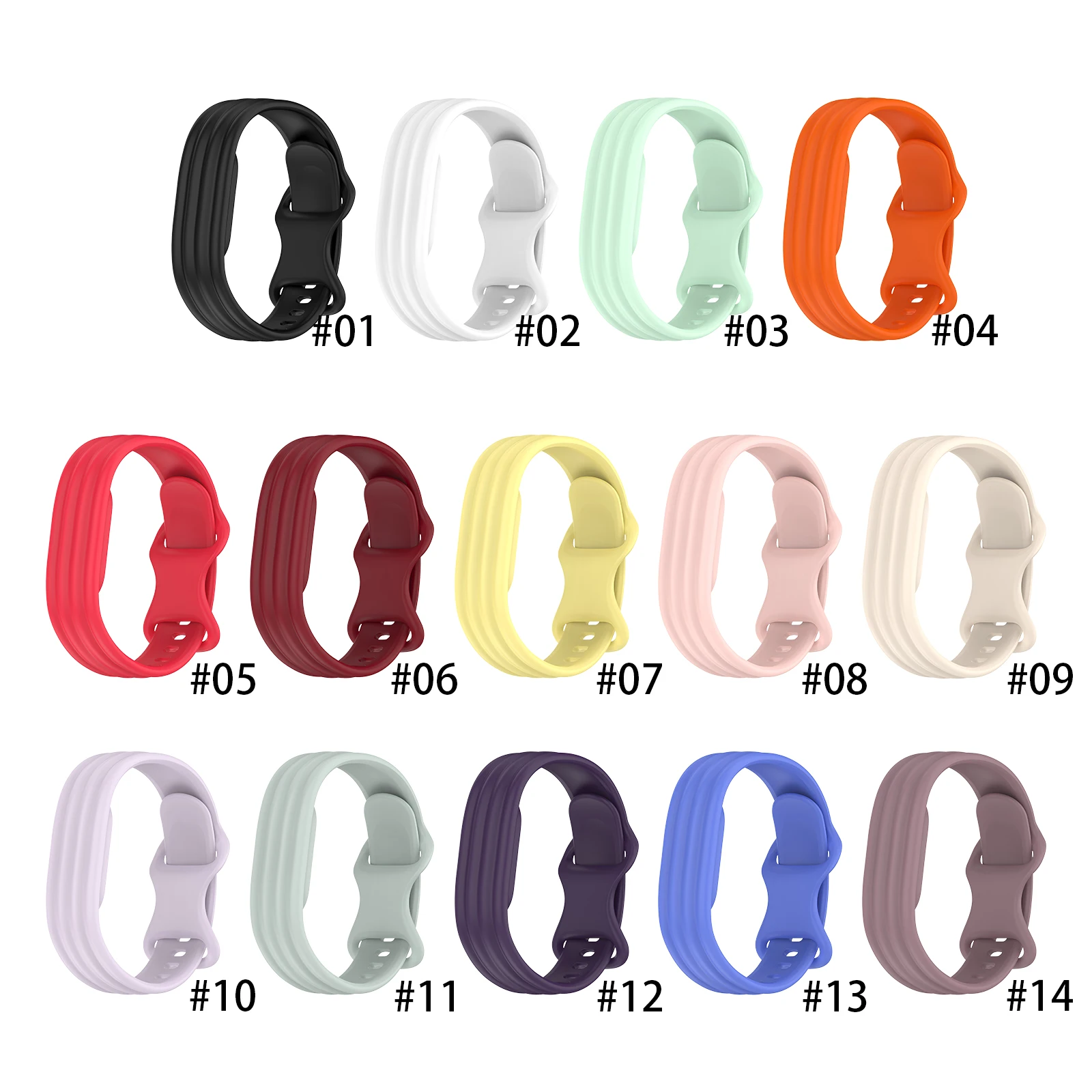 TPU Watch Strap for Google Fitbit Air Rubber Replacement Bracelet Watch Band for Google Fitbit Air Wristband Non-Slip Anti-Sweat