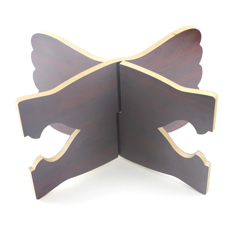 Compact Wood Book Stands Intersect Frame Wood Book Holder,Open Bookstand For Display Reading For Art,Bible,Cookbook