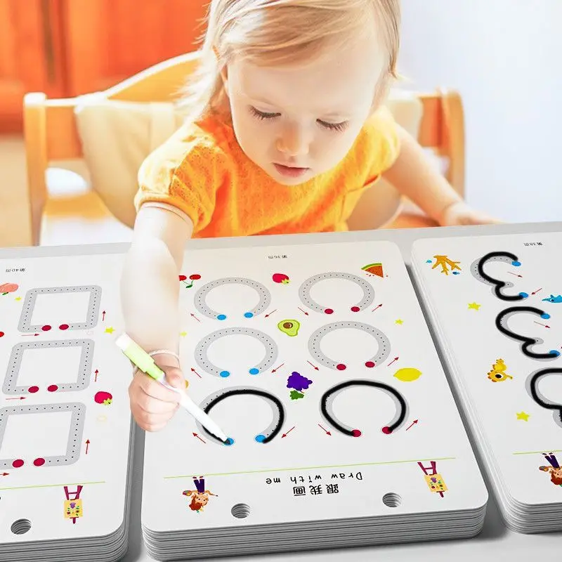 

Pen Control Training Children Can Write Pen Control Practice Focus Attention Baby Early Education Enlightenment Books Magic Wipe