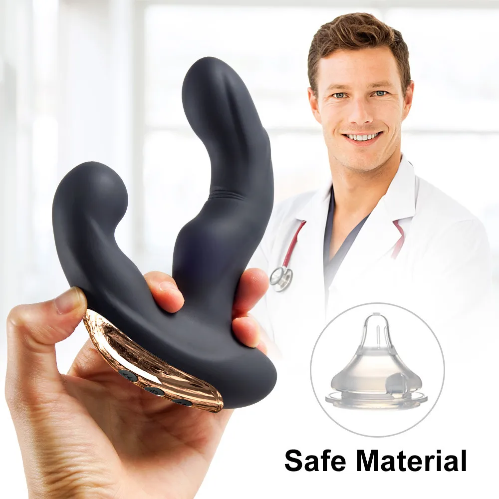 Male Prostate Massager 3 In 1 Wiggle Heating Anal Plug Sex Toys for Men Masturbation G Spot Stimulation Wireless Dildo Vibrator