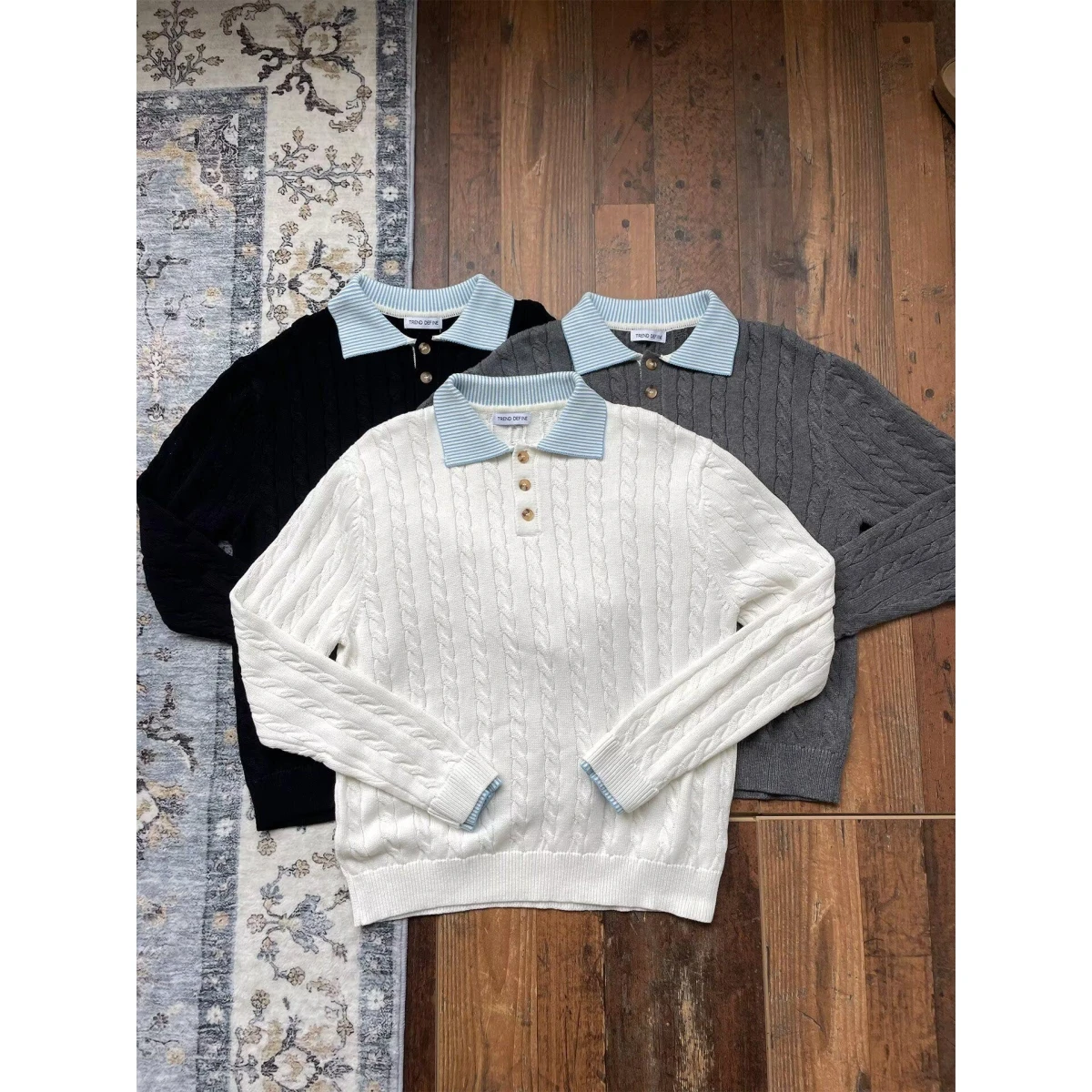 

Зимняя теплая вязаная кофта с воротником, повседневная, приталенная, длинная, модная, для мужчин, для отдыха и работы