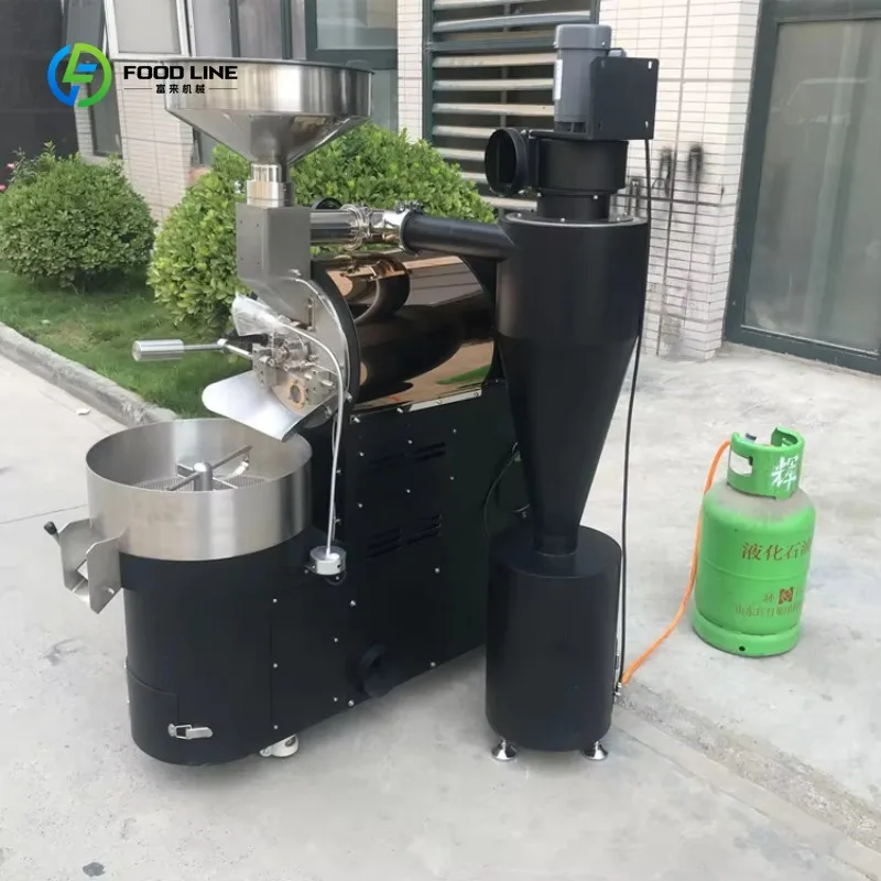 Turkey Izmir Gas 1 kg 2kg 3kg 6kg 10kg 12kg Home Machines Full Automatic Bean Roasting Machine 5kg Drum Coffee Roaster for Sale