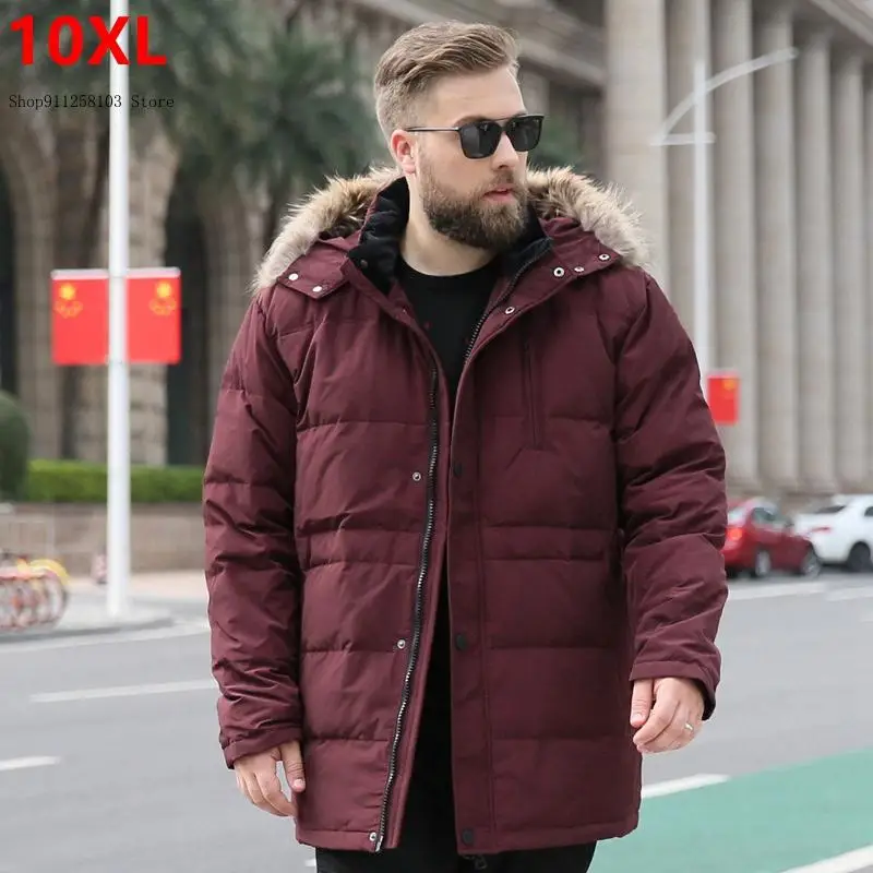 Jaqueta quente e na moda masculina, jaqueta grande larga e longa, casual, inverno