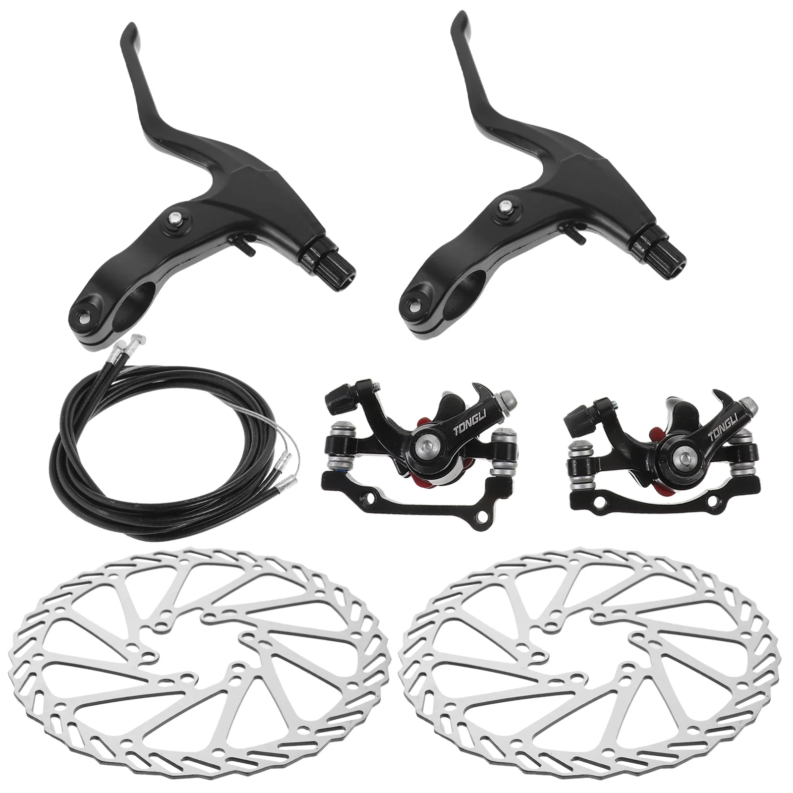 

Brake Pads Bicycle Disc Hydraulic Brakes Mountain Bike Rotors Black Conversion Kit