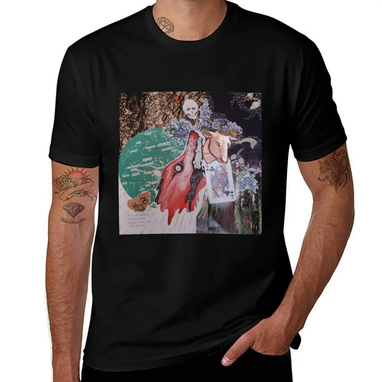 

Fox Collage T-Shirt cotton t shirt man cotton t shirt pack T-Shirt