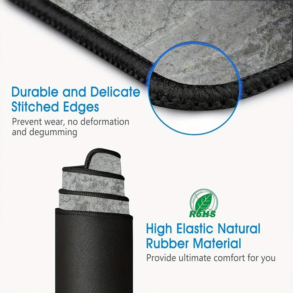 Podkładka pod mysz w jednolitym kolorze Bardzo duża, wodoodporna i odporna na plamy podkładka pod mysz