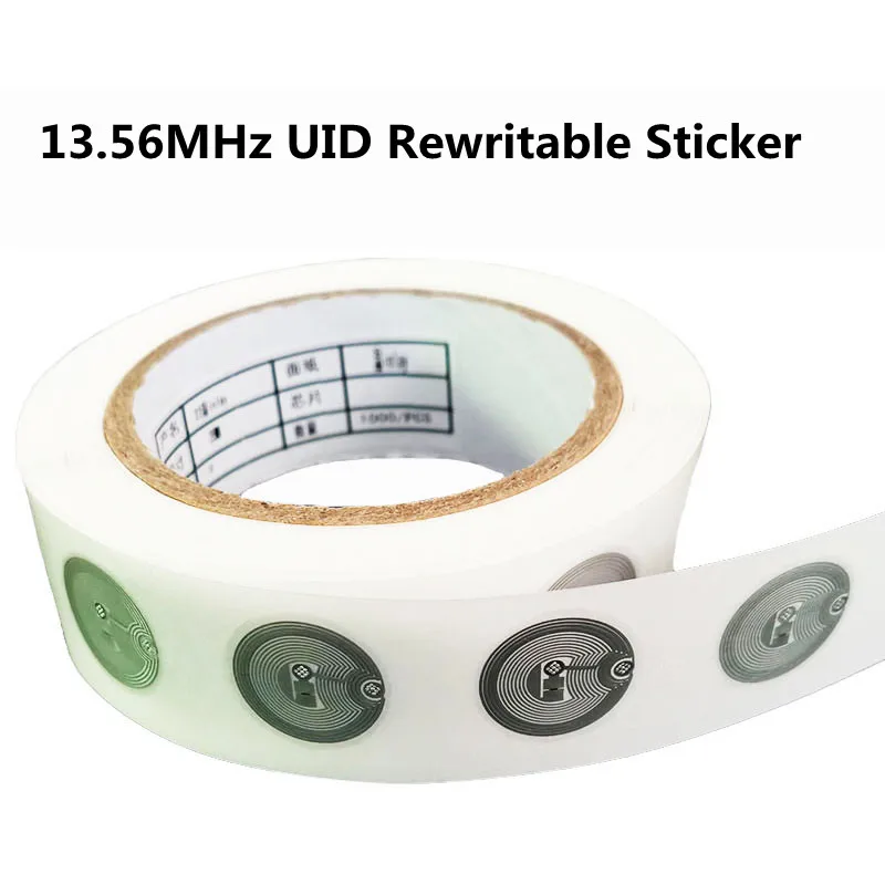 10pcs UID Changeable Stickers Wet Inlay RFID Tags Block 0 rewritable 13.56Mhz Proximity Cards Key writable Copy Clone