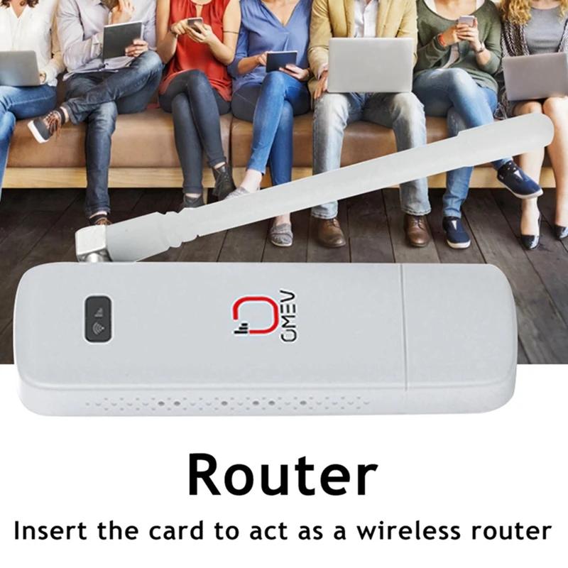 1 Set MF90 Modem Router With Antenna 150Mbps SIM Card Slot 4G LTE Car USB Wifi Router USB Dongle Support 16 Users