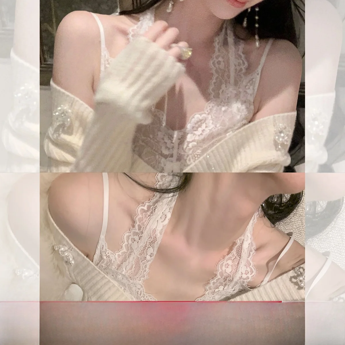 

Универсальный женский топ-бюстье из нейлона с эластичным кружевом и съемными вкладышами, однотонный, средней длины