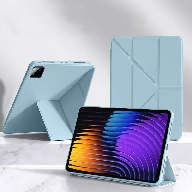 Funda Für Xiaomi Pad 7 Fall Falten Stehen Weiche Silikon Zurück Tablet Abdeckung Für Coque Xiaomi Pad 7 Mi pad 7 Fall 11,2 zoll