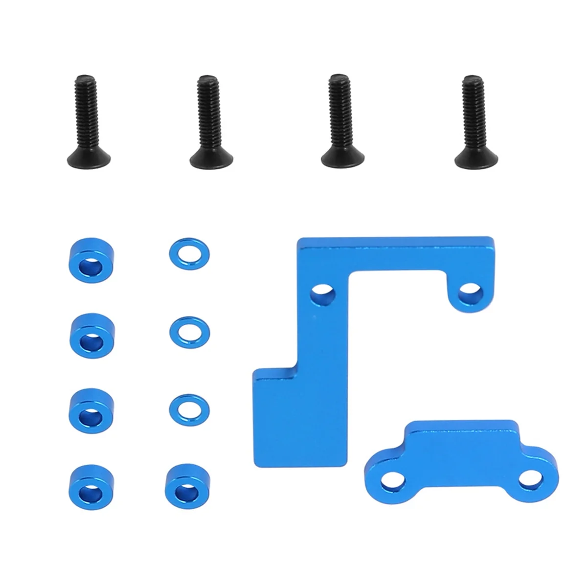 Novo kit de suporte de eixo de atualização de carro RC para 1/10 Tamiya TT02 TT02B Peças de atualização de carro RC azul