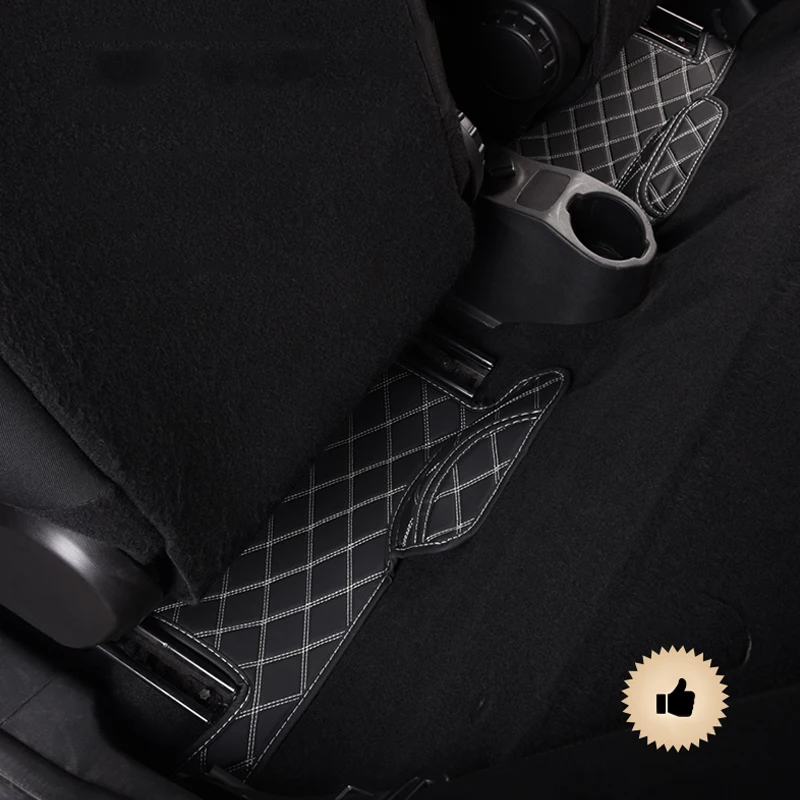 

Car Seat Bottom Underfoot Floor Pad PU Leather Antifouling Carpet Floor Mat For Mercedes Smart 451 453 Fortwo Car Accessories