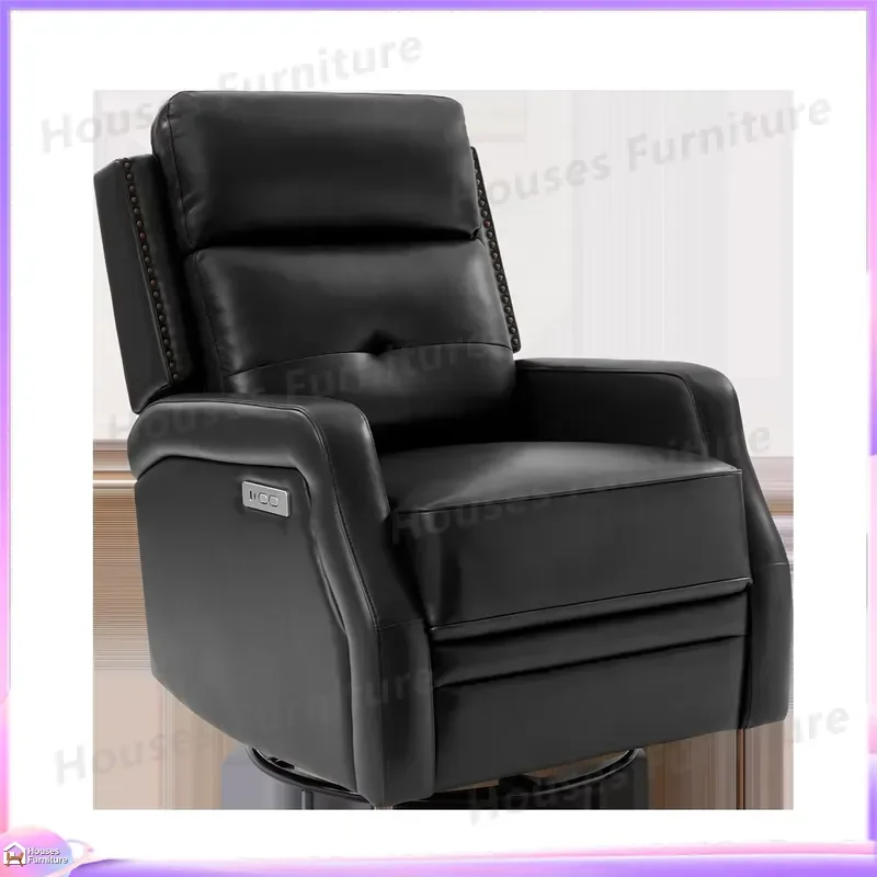 210 Recliner Chair 360 Degree Swivel Rocker with USB Port Modern Living Room Furniture Power Lift Sofa Seat for Home