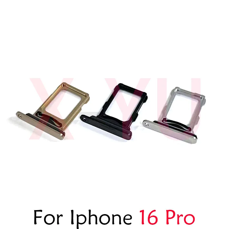 Para iPhone 16 Plus Pro Max Sim e bandeja de cartão SD Suporte Slot Adaptador Peça de reposição