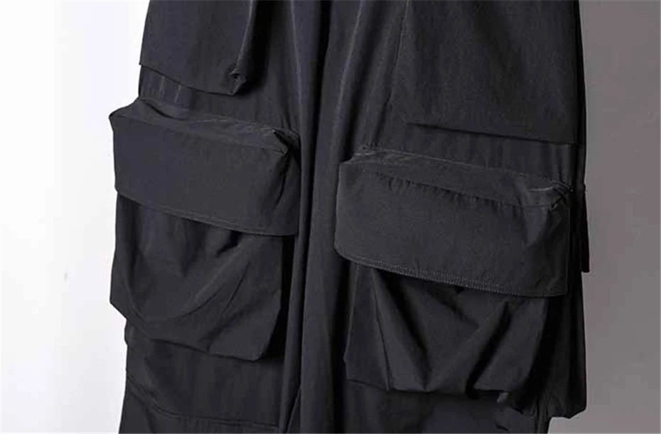 Summer Thin Joggers Pants Mens Streetwear Hip Hop Punk Casual Trousers Men Harajuku Function Multiple Pockets Baggy Cargo Pant