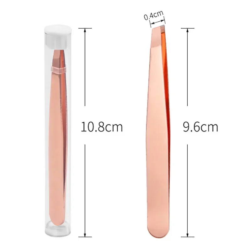 Stainless Steel Angled Slanted Eyelashes Tweezers For Lash Patches Extension Face Hair Removal Eye Brow Trimmer Makeup Tools