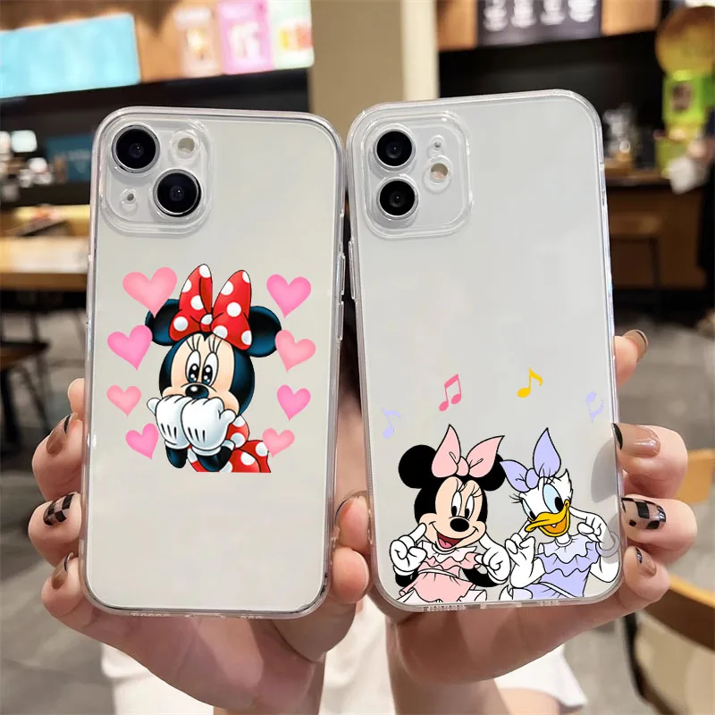 Y-12 lovely Minnie Transparent Case for Moto G8 G9 Play Plus Power One 5G ACE Action Fusion Plus Hyper Macro Zoom Vision