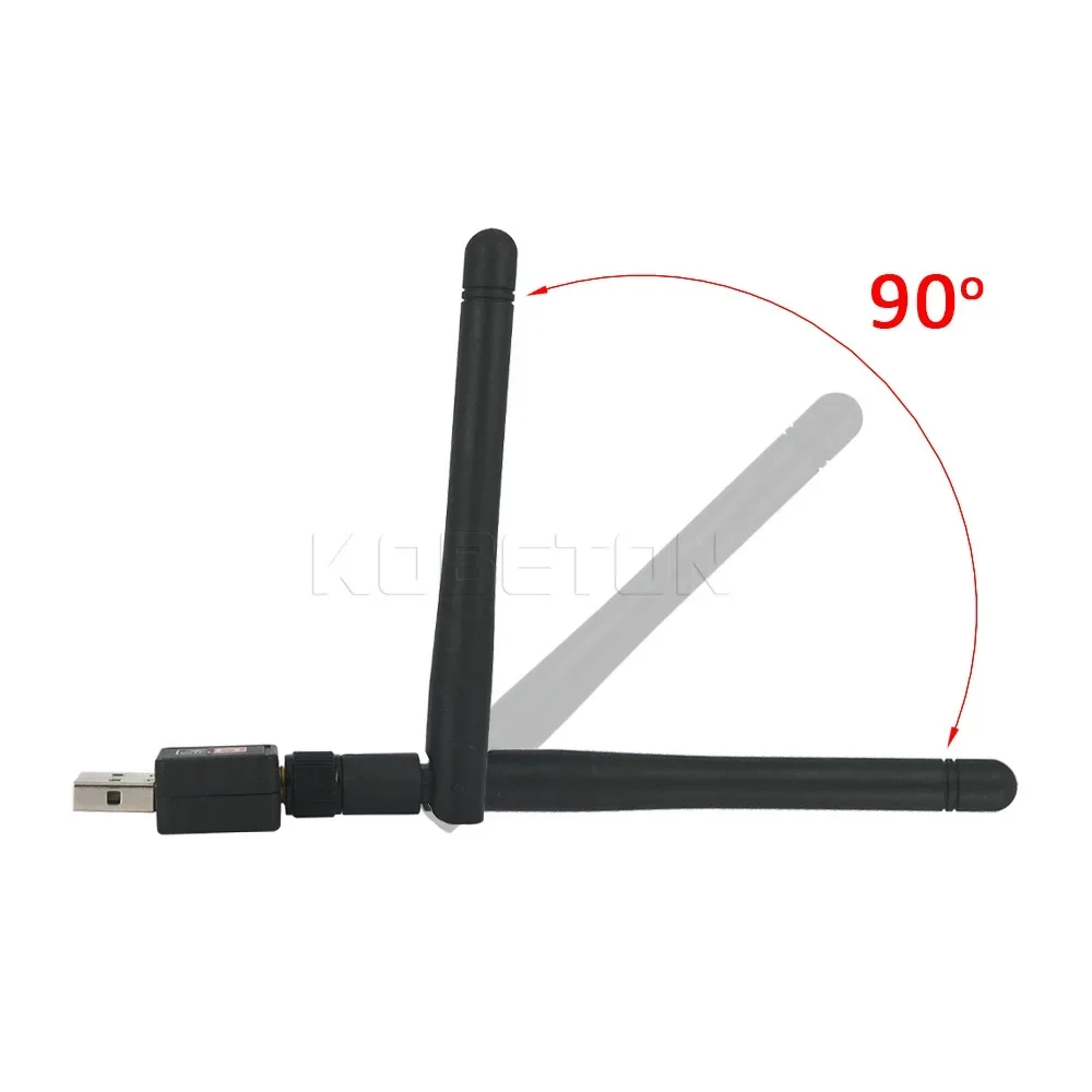 150Mbps USB WiFi Adapter 2.4G Wireless Network Card USB WiFi Receiver USB Dongle WiFi 5DBi Antenna 802.11b/n/g/ac for PC Laptop