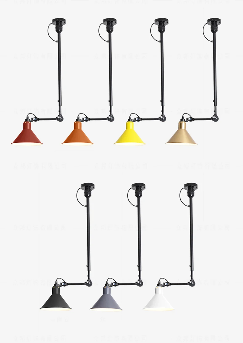 American Retro Chandelier Length Adjustable Colorful