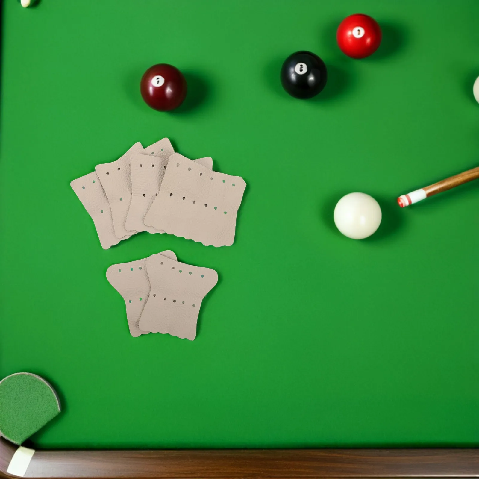 

6Pcs Pool Table Corner Pockets Artificial Billiards Pocket Liners Precise Fit Replacement for Standard Billiard Tables