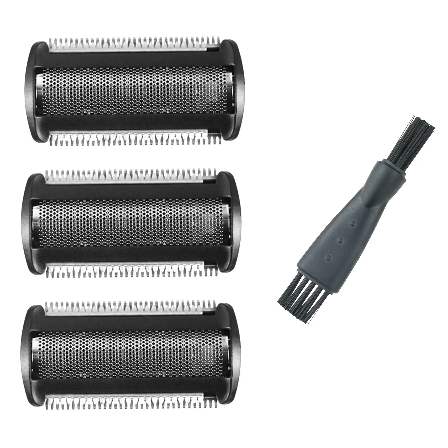 Aparador de Substituição da Cabeça de Barbear Philips Bodygroom bg 20242040 S11 Yss2 Yss3 Série com Escova Pacote 3