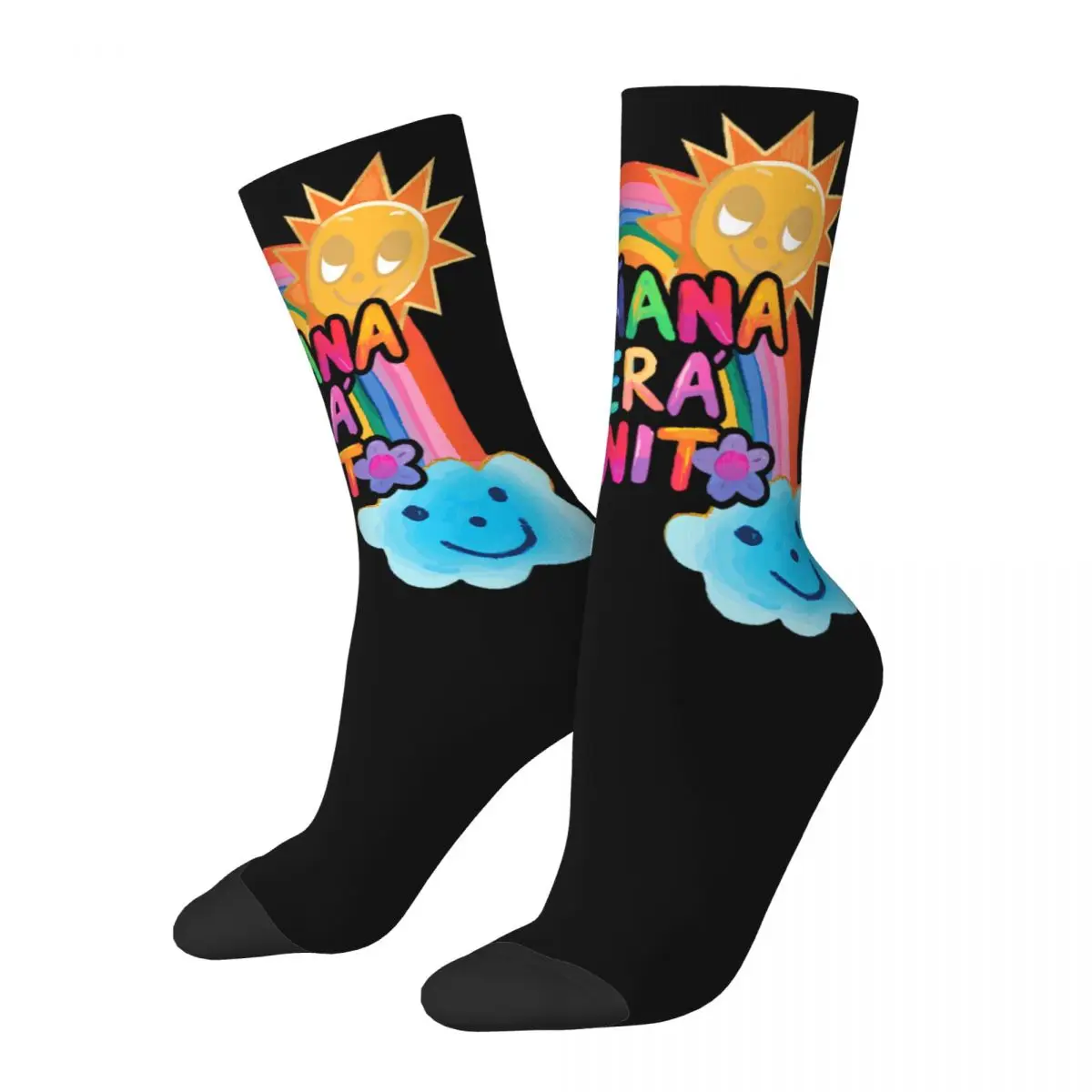 90s Manana Sera Bonito Bichota Karol G T cosy Unisex Socks,Hip Hop Happy 3D printing Socks,Street Style Crazy Sock