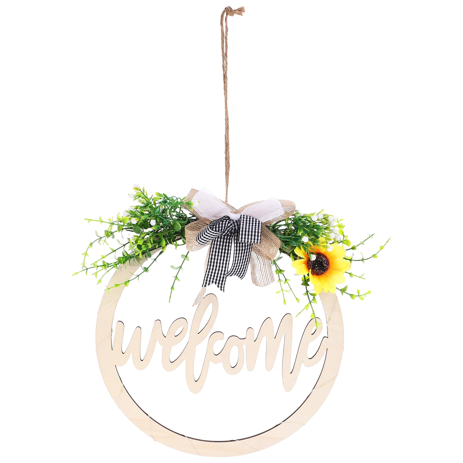 

Cotton Tassel Wreath Artificial Plant Front Door Decor Hanging Sign Party Ceremony Home Wedding Holiday nament