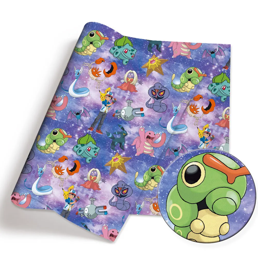 Pokemon Cartoon Fabric140*50cm Handgemaakte Naaien Patchwork Quilten Babyjurk Thuis Vel Bedrukte Stof Stof Naaien Kinderen