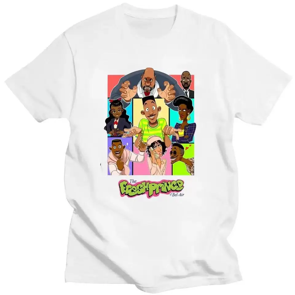 New Arrival Awesome The Fresh Prince of Bel Air T-shirts Cotton Nice Homme Clothes Fashion Tee Mens  Brand 80189