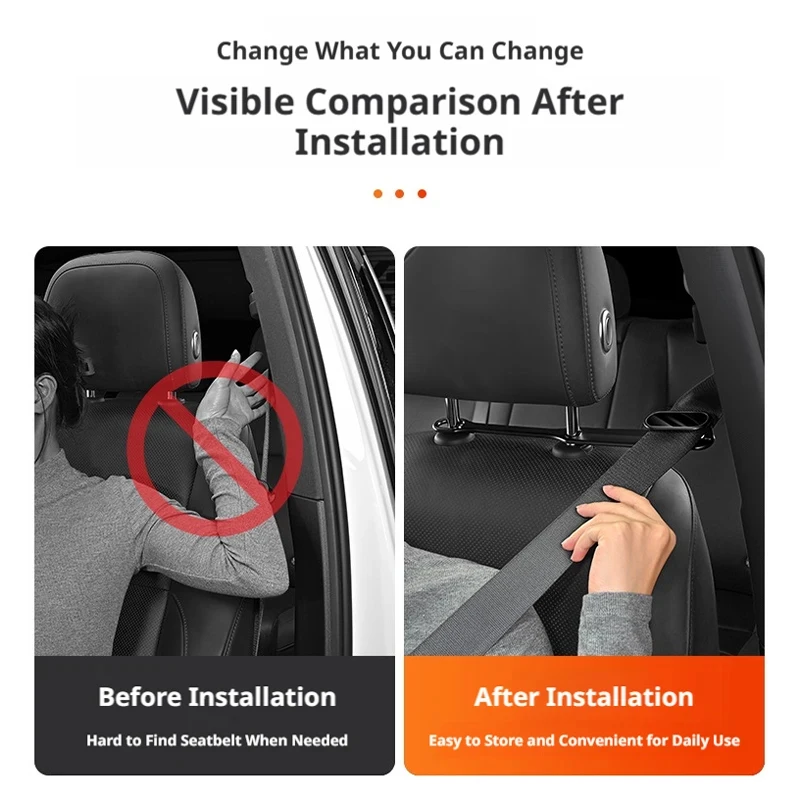 1/2pcs Universal Car Seat Belt Fixer Anti Pinch Strip Auto Seat Belt Extension Holder for Car Interior Accessories